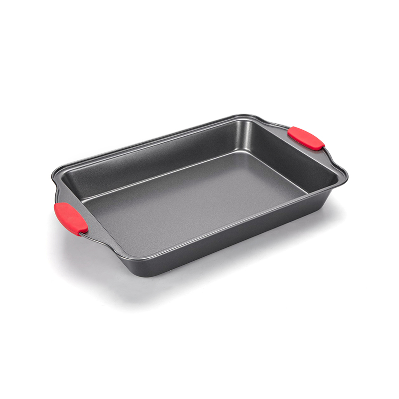 CH-4RG4025 Molde rectangular antiadherente con asa de silicona