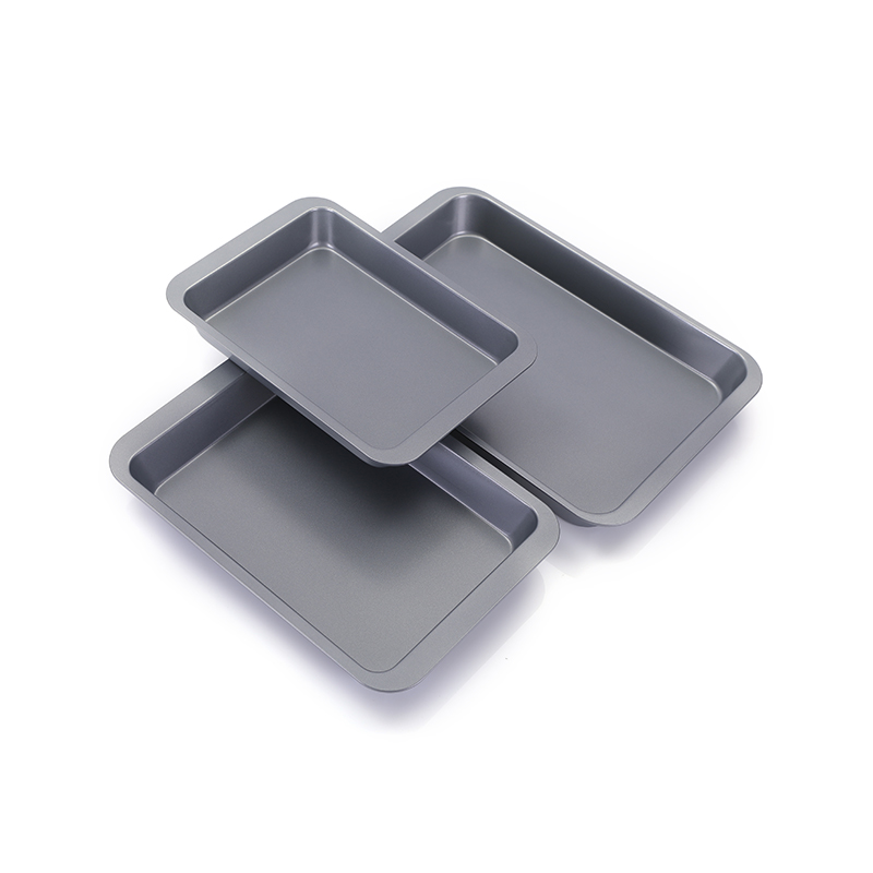 Bandeja rectangular de acero al carbono