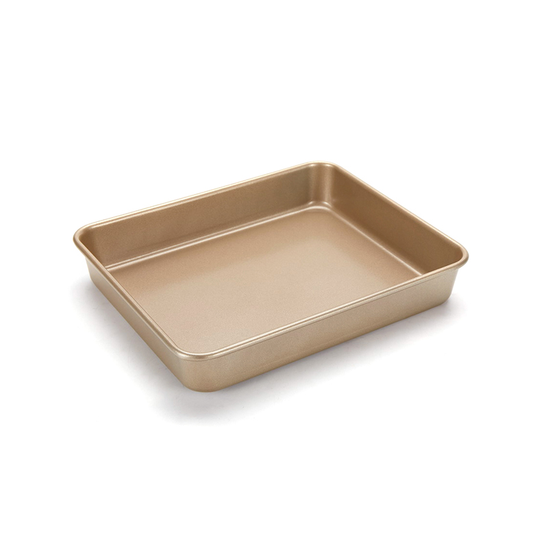 Molde dorado antiadherente para brownies