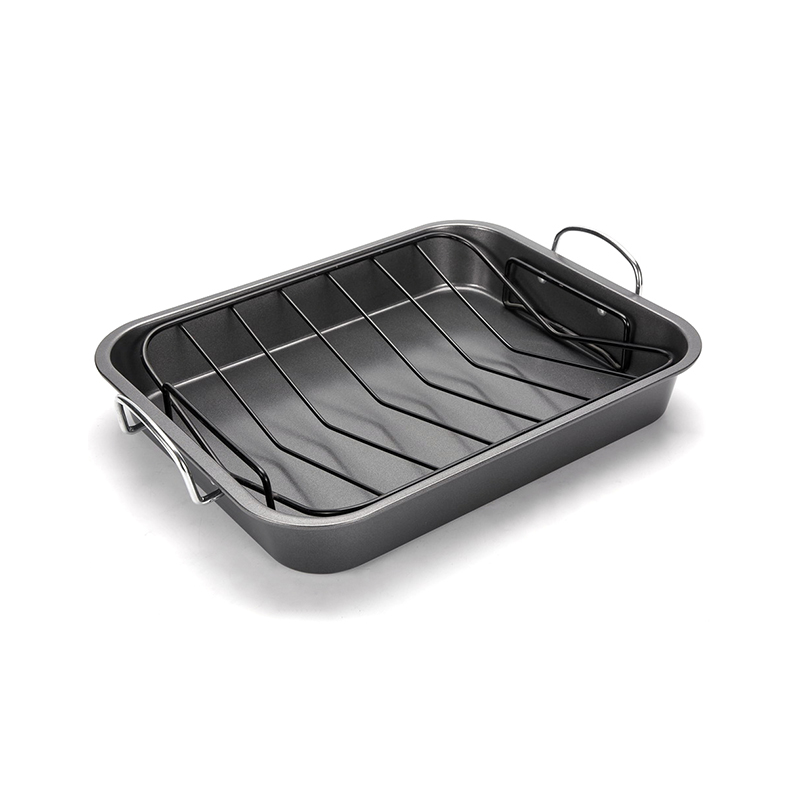 CH-3037SJ Bandeja para asado con rejilla en V antiadherente