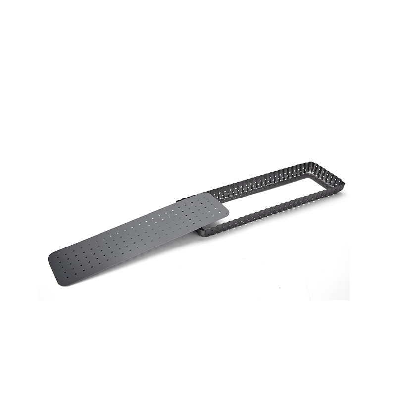 CH-T3511K Molde perforado rectangular para quiche con base suelta