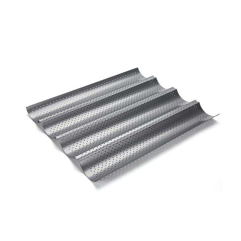 CH-004 Molde para pan baguette de 4 cavidades