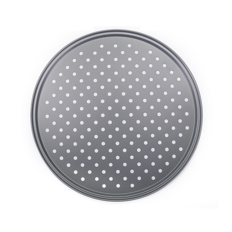 Bandeja antiadherente para hornear pizza con orificios
