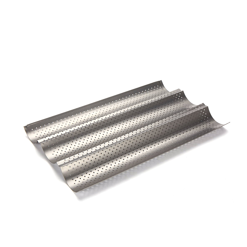 CH-003 Molde para pan baguette de 3 cavidades