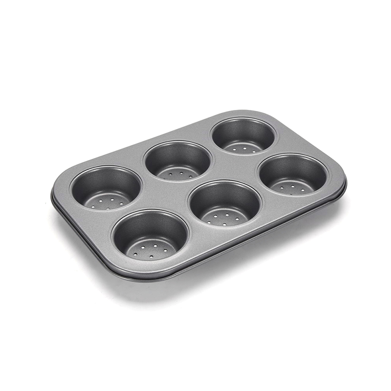 CH-B004K Molde perforado de 6 cavidades para muffins