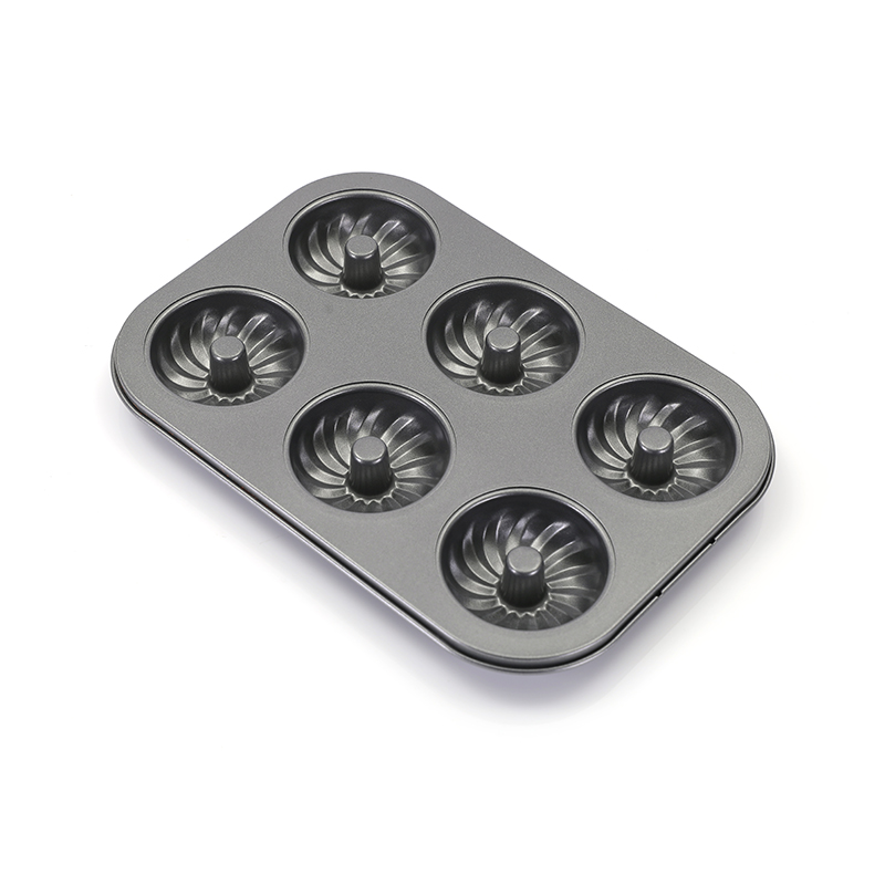 Bandeja antiadherente para donas en espiral de 6 cavidades