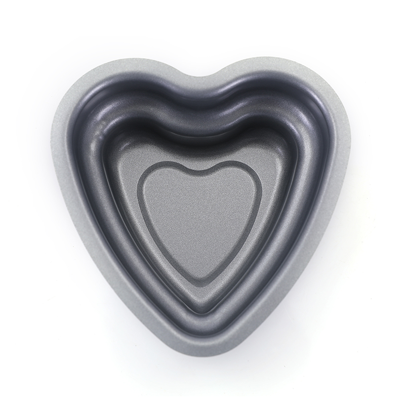 Molde de repostería de doble capa en forma de corazón