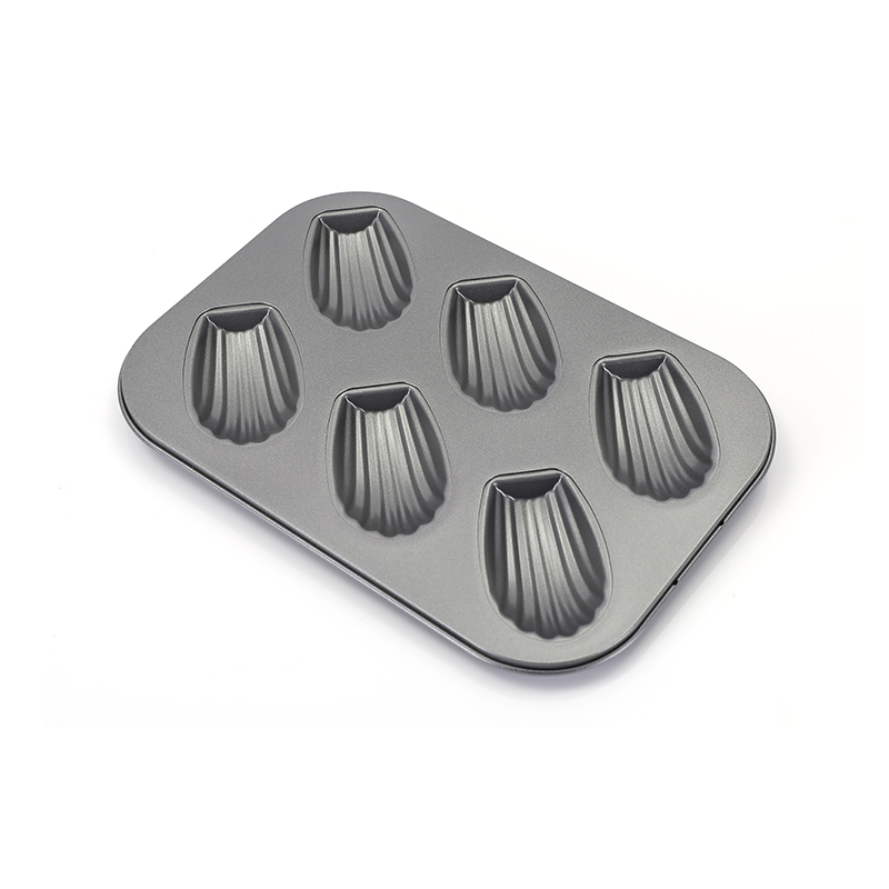 Molde para mini pasteles estilo madeleine de 6 cavidades
