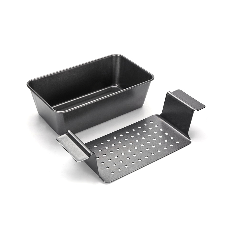 CH-0025LT Molde para pastel de carne antiadherente con bandeja de drenaje