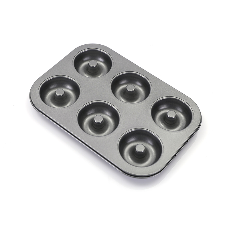 Molde antiadherente para mini donas de 6 cavidades