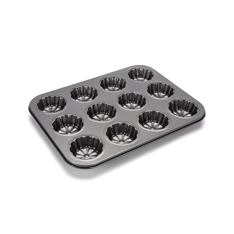 CH-B002-2 Molde antiadherente para magdalenas y cupcakes de 12 cavidades