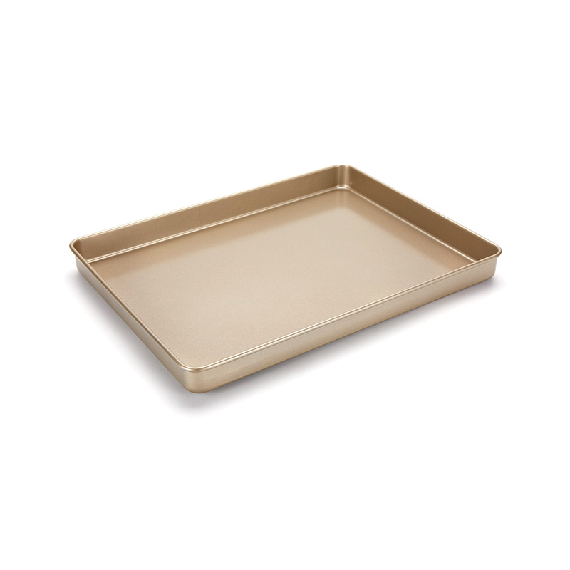 Bandeja dorada antiadherente para hornear galletas