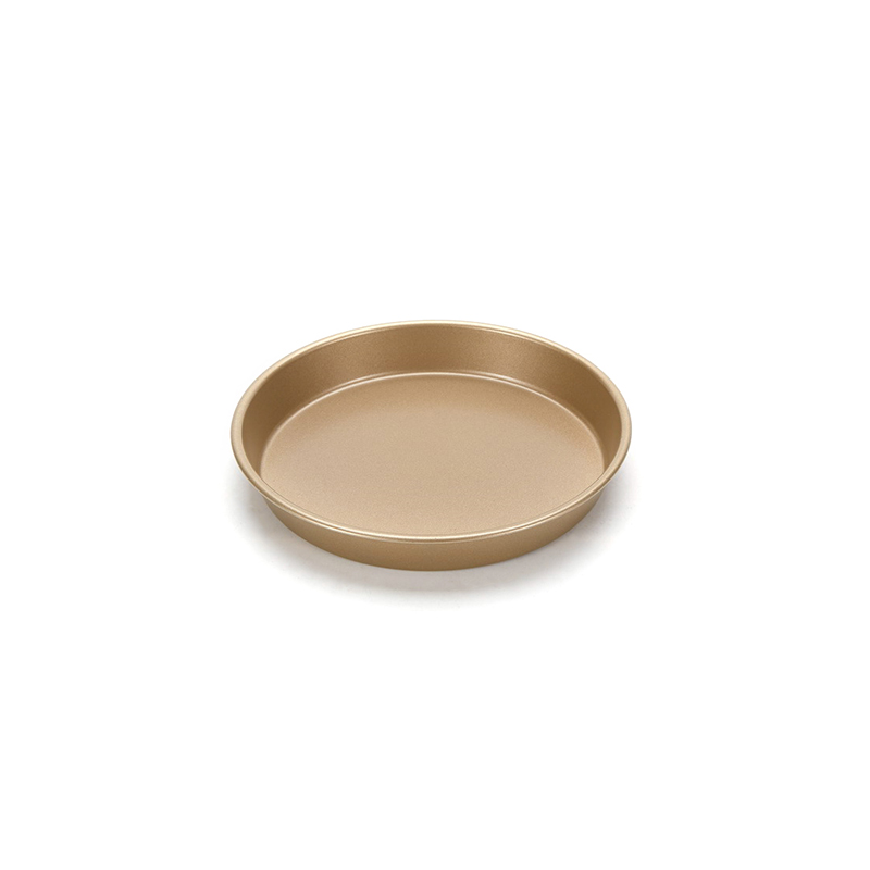 Molde dorado antiadherente para pizza